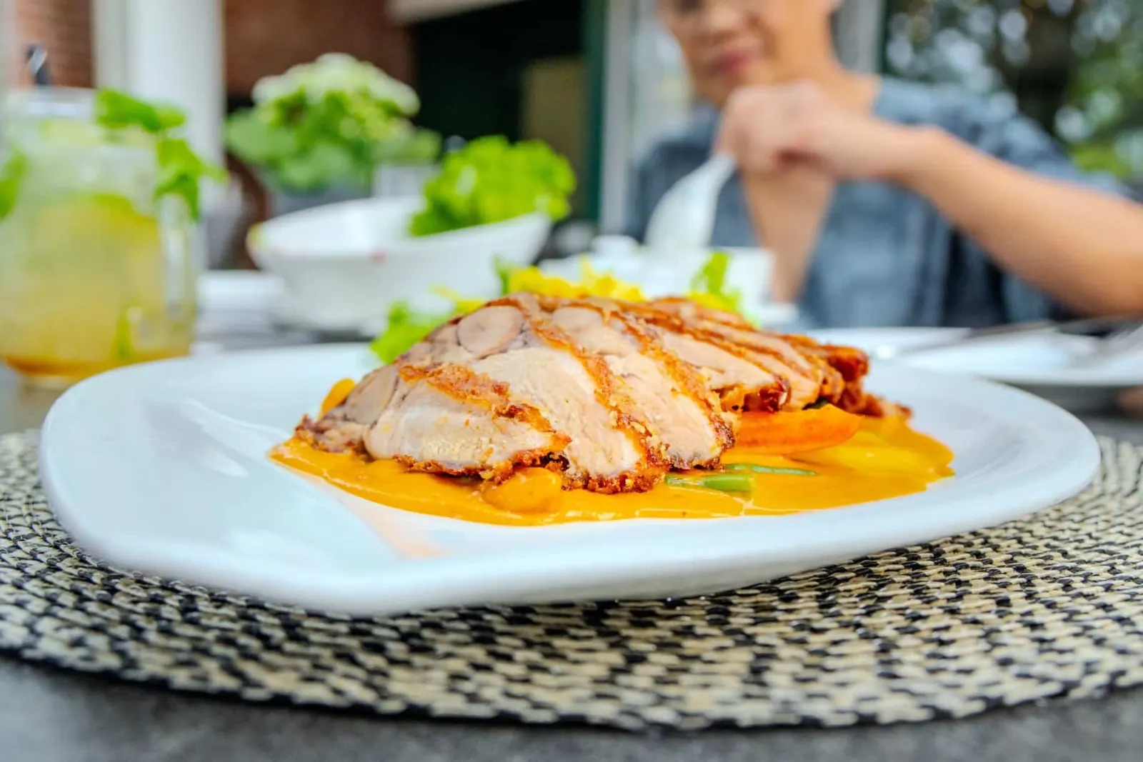 Knusprige Ente auf Matsaman-Curry